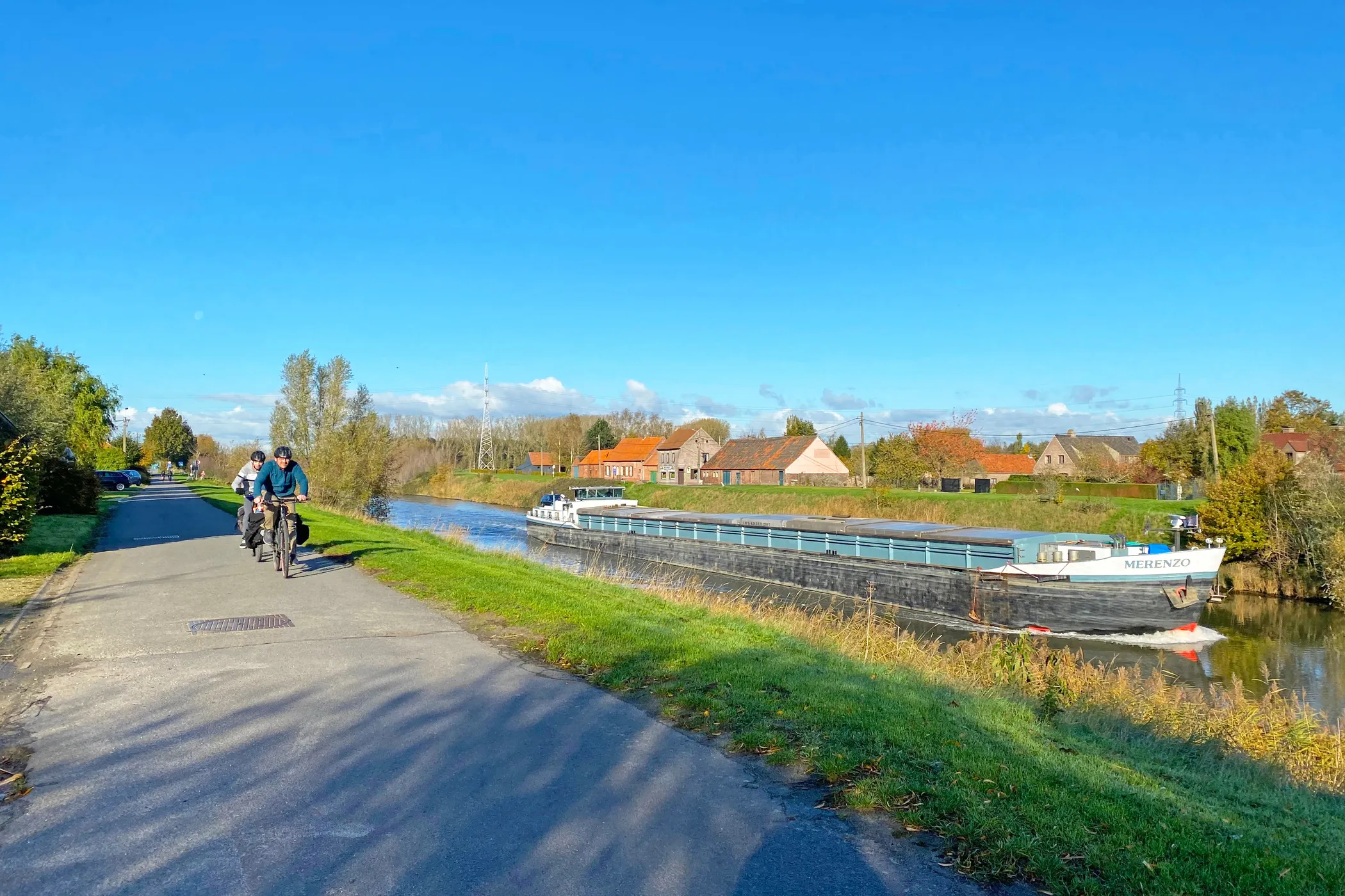 Jaagpad langs het kanaal Gent-Brugge